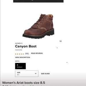 Ariat women’s work boots 8.5